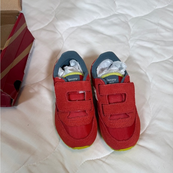 Saucony Baby Jazz Sneakers – Red/Blue/Lime – Size 7.5M (Boys) - Picture 5 of 8